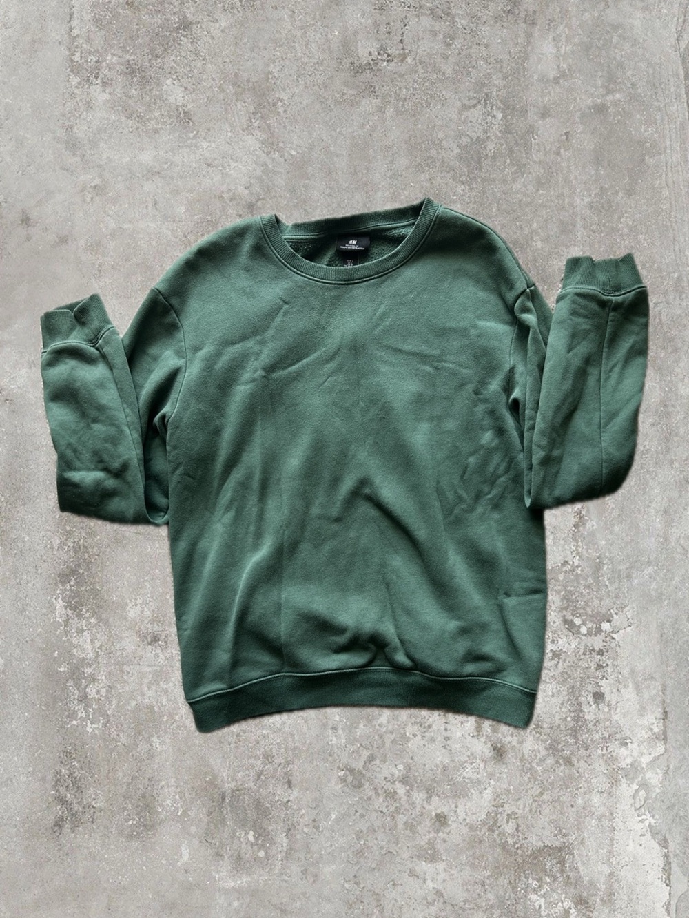 H&M Men's Crewneck Sweater in Green